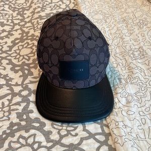 Leather brim coach, baseball, cap my guess it’s not authentic